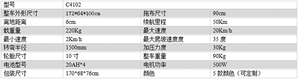 电动格尔木尘推车C4102